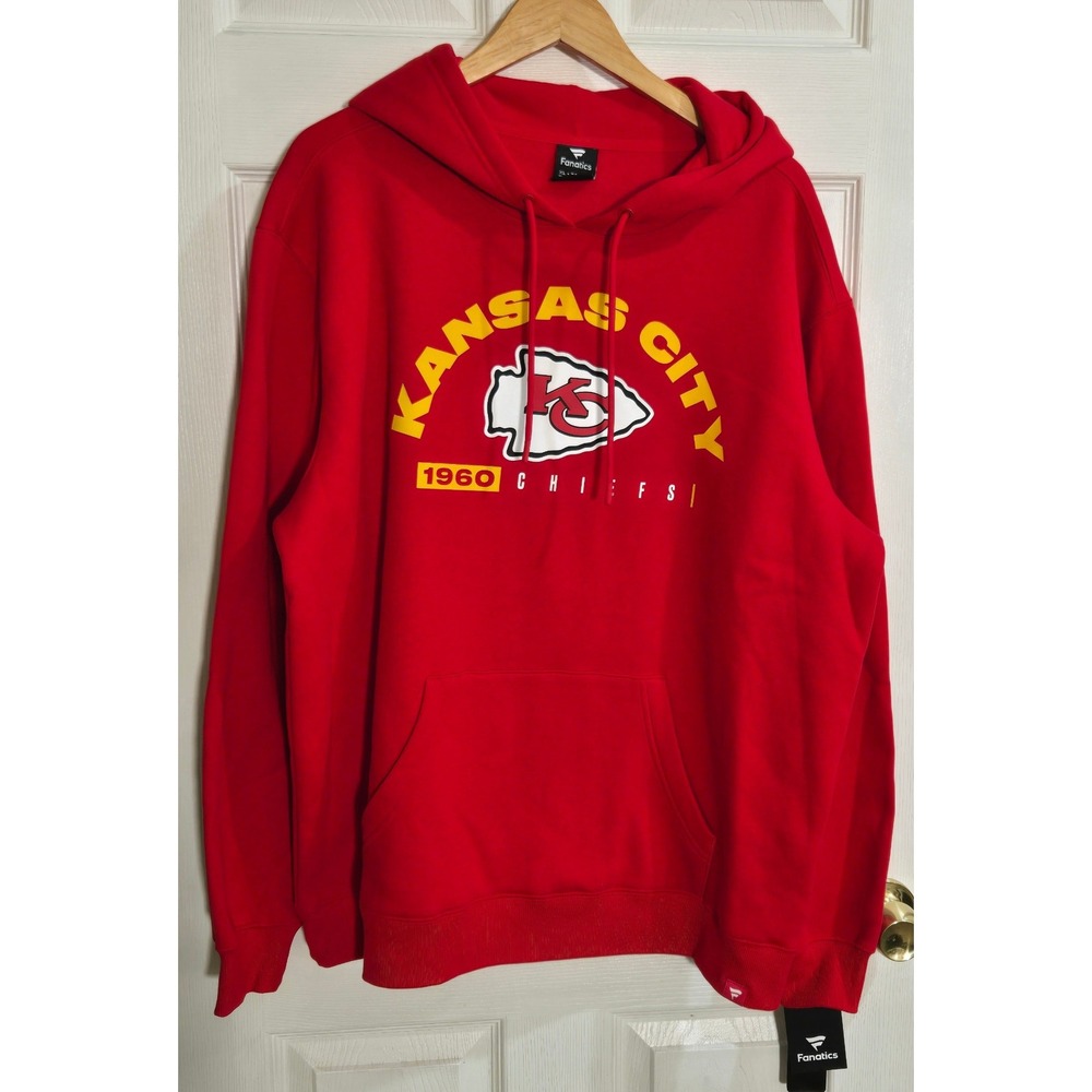 Fanatics Kansas City Chiefs NFL Hoodie Red 1960 Graphic XL T7117